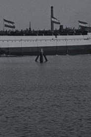Te water laten van de 'Koningin Regentes' aan de marinewerf, 1900