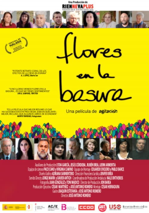 Flores en la basura