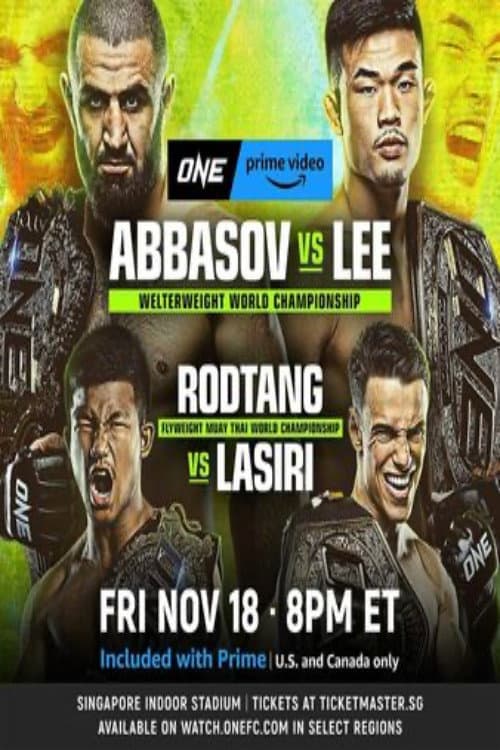 ONE on Prime Video 4: Abbasov vs. Lee
